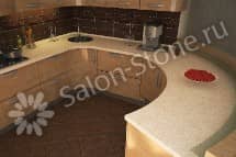 Угловая столешница из искусственного камня Staron